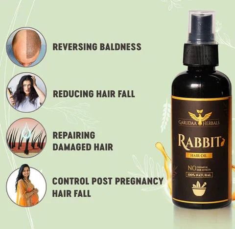 Rabbit Herbal Hair Oil – 100% Stronger, Healthier Growth